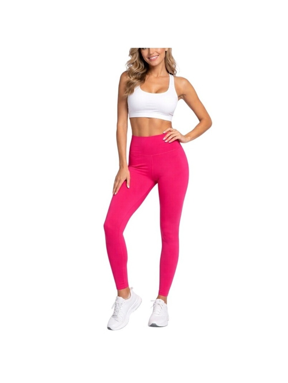 Eleven by Venus Williams Fuchsia Ruched High Waist Rebel Leggings Size XS NWT